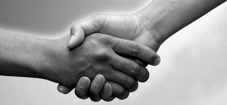 black-and-white-shake-hands